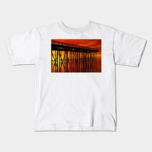 The Pier 38 at Sunset Kids T-Shirt